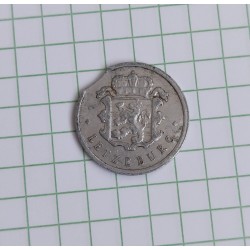 fauté : clipée rognage, 25 centimes luxembourg 1963 erreur error