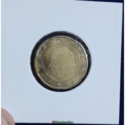 fauté : 20 cent euro Belgique 2002 coin cassé erreur