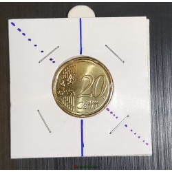 20 cent € désaxée 50° fauté Allemagne 2021D erreur error EURO