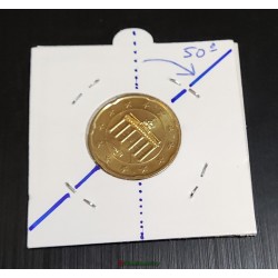 20 cent € désaxée 50° fauté Allemagne 2021D erreur error EURO