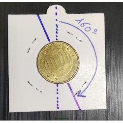 20 cent € désaxée 160° fauté Allemagne 2002J erreur error EURO presque frappe monnaie