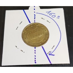 20 cent € désaxée 160° fauté Allemagne 2002J erreur error EURO presque frappe monnaie