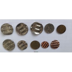 série pièce allemande DM Deutsche Mark pfennig déformée entwerted dévalué error