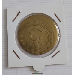 médaille fauté frappe décentrée décalée 80 è anniversaire duaumont ossuaire 2012