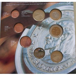 Essais Pré-euro coffret BU Slovaque 2004 euro SLOVAQUIE slovak officiel