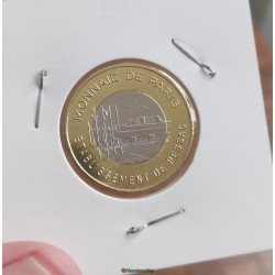 1 EURO essai d'alliage poinçonné J Pessac essai de frappe monétaire