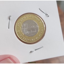 1 EURO essai d'alliage poinçonné J Pessac essai de frappe monétaire