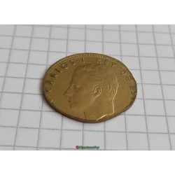 fauté erreur de flan 25 pesetas Espagne sur flan de 1 peseta error PTAS