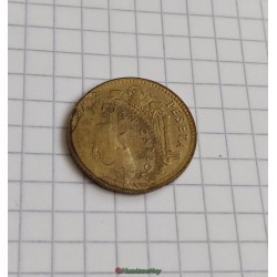 fauté 1 peseta Espagne 1975 double frappe retourné error mint struck reverse