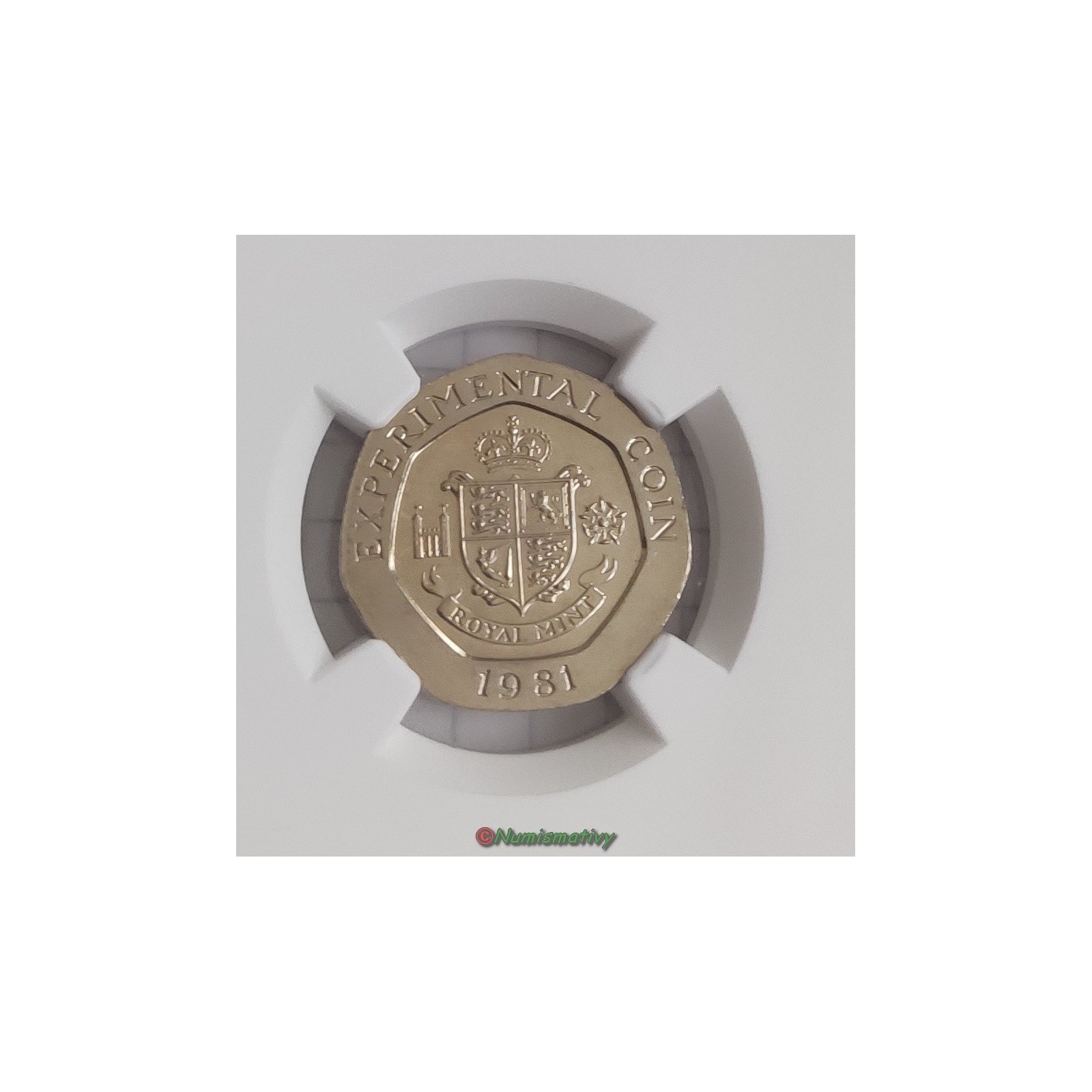 Essai EURO 20 cent € Angleterre 7 pans