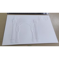 100 EURO page prototype du livre Euro Tactile des billets training token