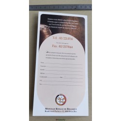 plaquette commerciale médaille belge avec jeton uniface échantillon belgique