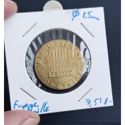 Essai 20 francs Mont Saint Michel petit module monometallique