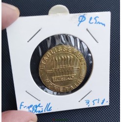 Essai 20 francs Mont Saint Michel petit module monometallique