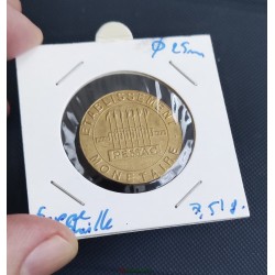 Essai 20 francs Mont Saint Michel petit module monometallique