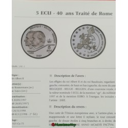 copy of Encyclopédie des monnaies d'état Belge avec ECU : Classeur de la monnaie royale de Belgique (inventaire des monnaies)