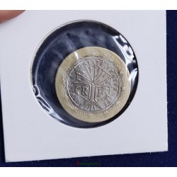 fauté : 1 euro France 1999 mauvaise couronne erreur €