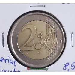 fauté : 2 euro Espagne 2001 flan non magnétique erreur €