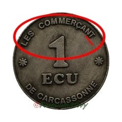 fauté : lot 2 ECU euro temporaire des villes erreur d'othographe carcassonne cahors
