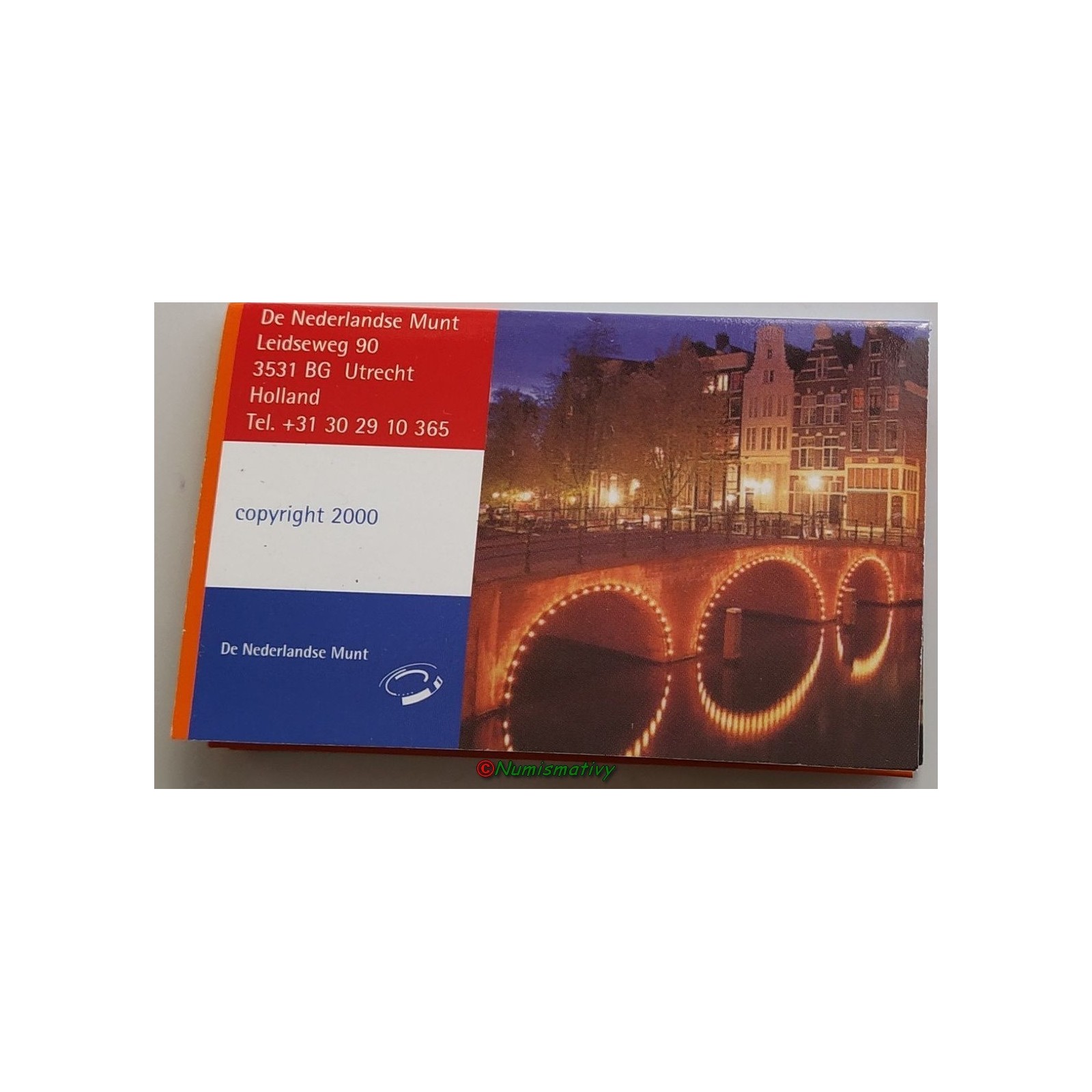 Coffret mini 2000 BU Pays-Bas boitier brillant universel