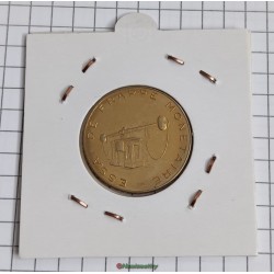 essai 50 cent EURO essai de frappe monétaire €, NON magnétique, frappe médaille, cannelures larges, listel fin