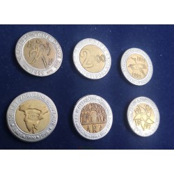 série de 6 pièces de 3€ EURO Slovénie commémorative essai en frappe privée