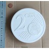 plâtre EURO 2 cent sauvegarde de graveur epreuve essai gips BCE KMR MRB