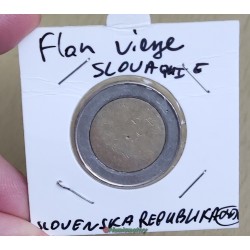 flan vierge 2 euro tranche SLOVAQUIE non frappé