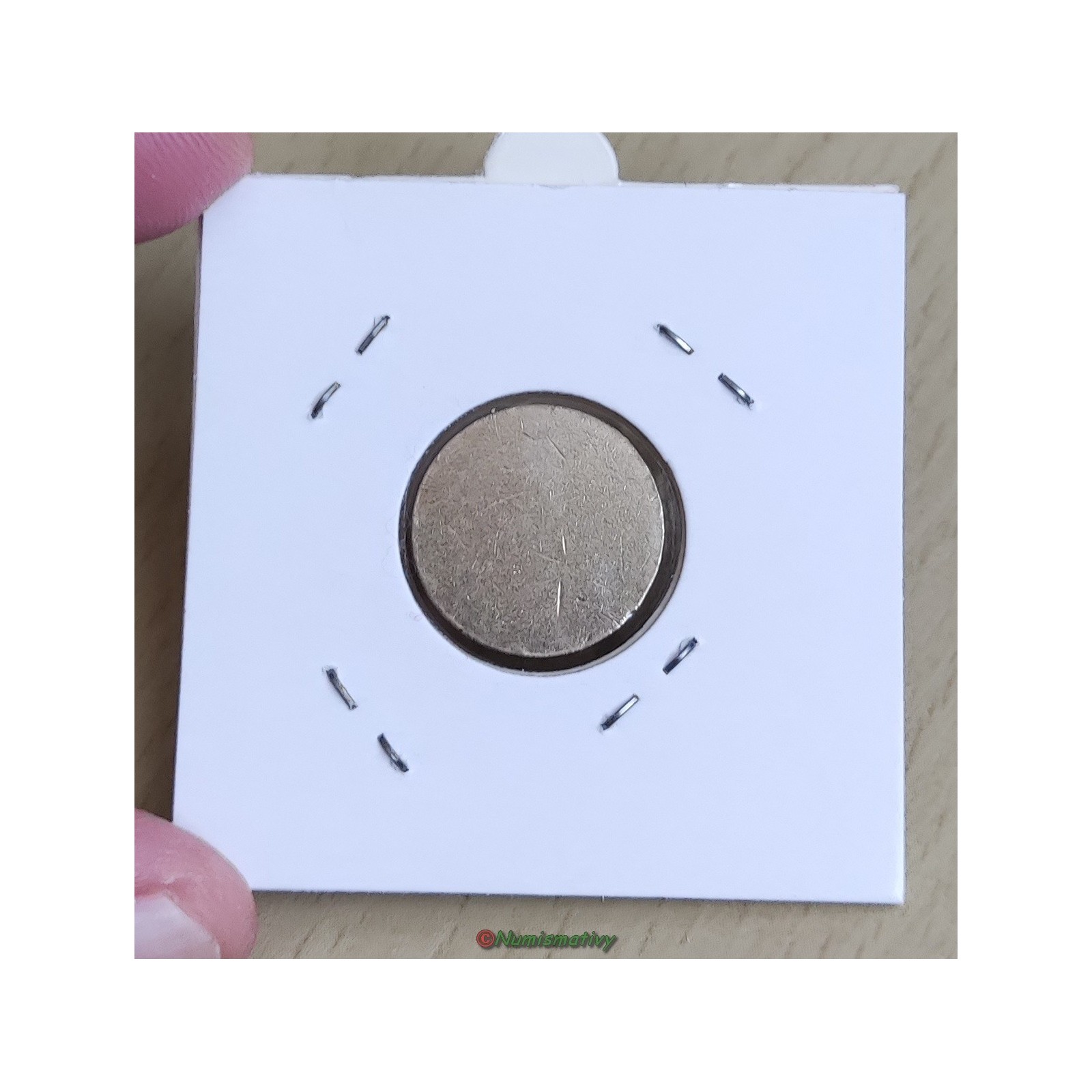 Flan vierge insert de 2 euro non frappé brut non cordonné €