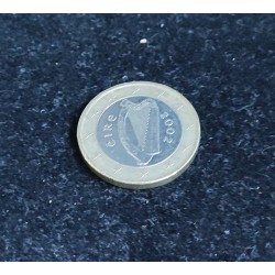 fauté erreur de flan insert non magnétique 1 EURO 2002 Irlande € error