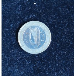 fauté erreur de flan insert non magnétique 1 EURO 2002 Irlande € error