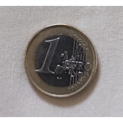 fauté erreur de flan insert non magnétique 1 EURO 2002 Irlande € error