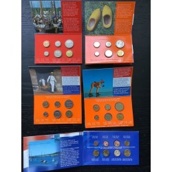 lot 5 Coffret mini BU pays-Bas 1998 1999 2000 2001 2002 mini set