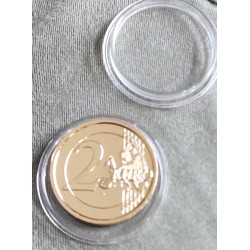 2 Euro Bundeskanzler Konrad Adenauer doré or et émaillé