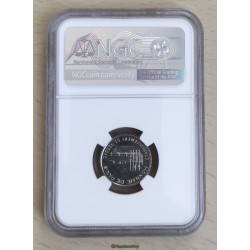 Essai 10 cent EURO essai de frappe monétaire €, NON magnétique, frappe monnaie, blanche gradé NGC Pessac