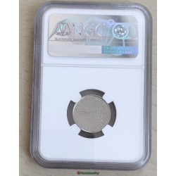 Essai 10 cent EURO essai de frappe monétaire €, NON magnétique, frappe monnaie, blanche gradé NGC Pessac