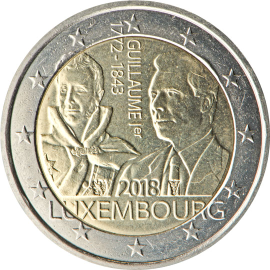 Face commémorative des pièces de 2 euros