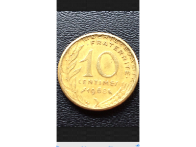10 Centimes 1968 Fauté